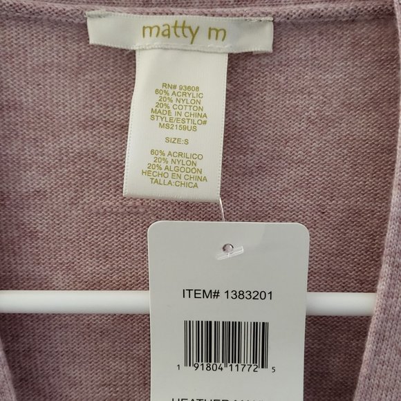 Matty M Ladies Open Front Duster Cardigan - Picture 3 of 4